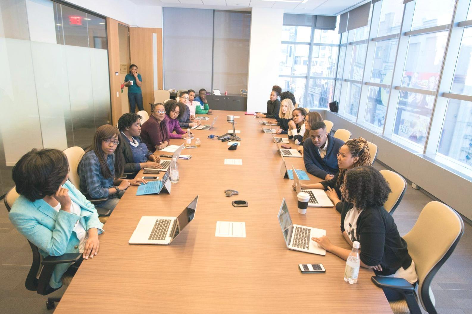 Remote learning workspace setup for financial education